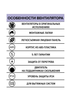 Вентилятор накладной WAVE D100 Black classic ERA